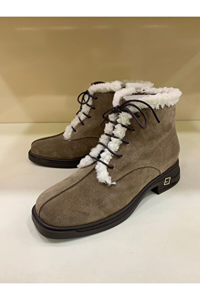 evva shoes HAKİKİ SÜET PELUŞ DETAYLI BOT