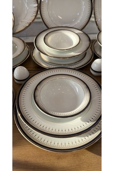 hediye ESTERHOMEDECOR 6 Kişilik 24 parça porselen yemek takımı