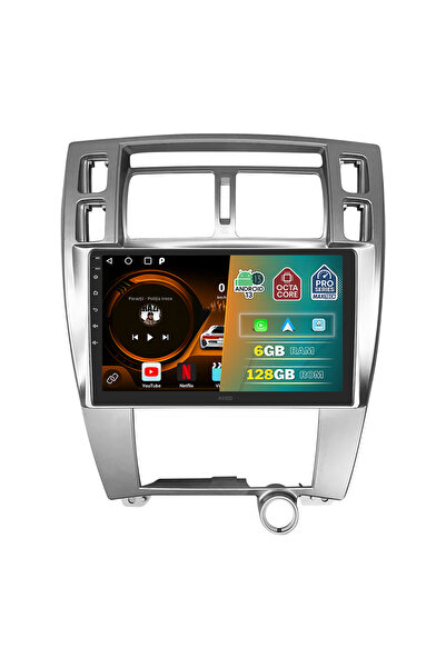 MaxTech Navigatie Hyundai Tucson (2004-2010) dedicata, 6 GB Ram 128 GB Rom OctaCore, Carplay & Android auto