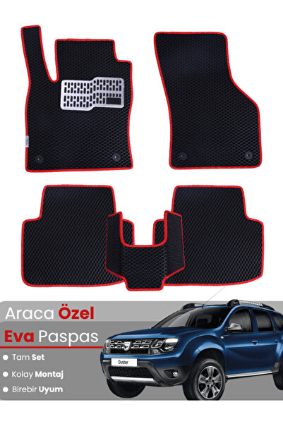stiloto DACİA DUSTER (2009-2017) Uyumlu EVA Paspas Tam Set–Araca Özel,Su Geçi...