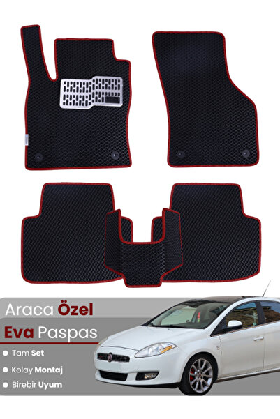 Genel Markalar FİAT BRAVO (2007-2014) Uyumlu EVA Paspas Tam Set–Araca Özel,Su...