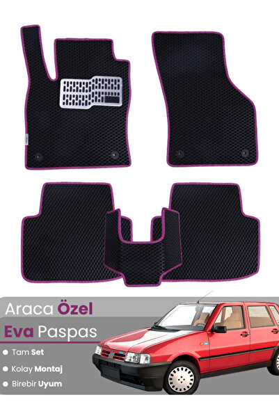 stiloto مجموعة كاملة من سجاد EVA المتوافق مع سيارة فيات أونو (1987-2000) - مخ...