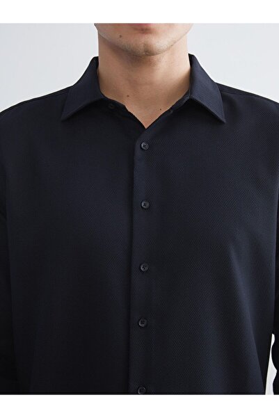 LC Waikiki Slim Fit Long Sleeve Dobby Men's Shirt