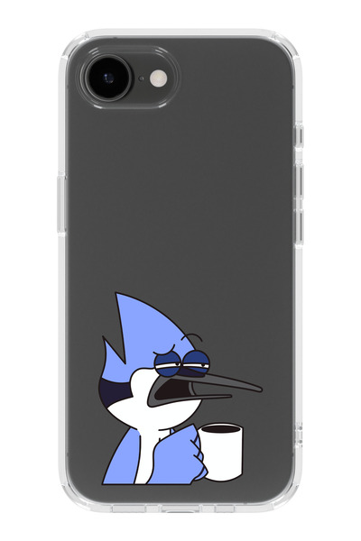 moonset Iphone 16E Uyumlu Mordecai Tasarımlı Baskılı Şeffaf Telefon Kılıfı