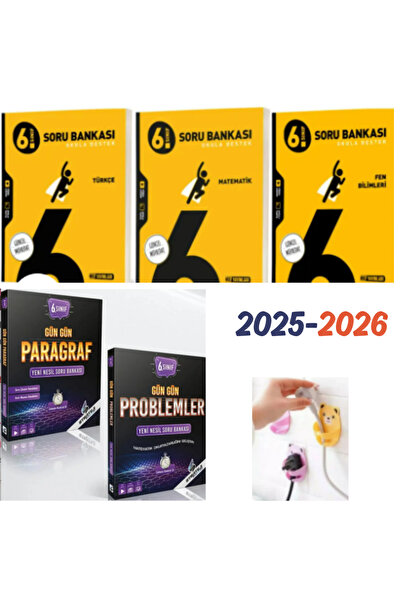 Hız Yayınları 6.SINIF TÜRKÇE MATEMATİK FEN SORU + STRATEJİ GÜN GÜN PARAGRAF +...