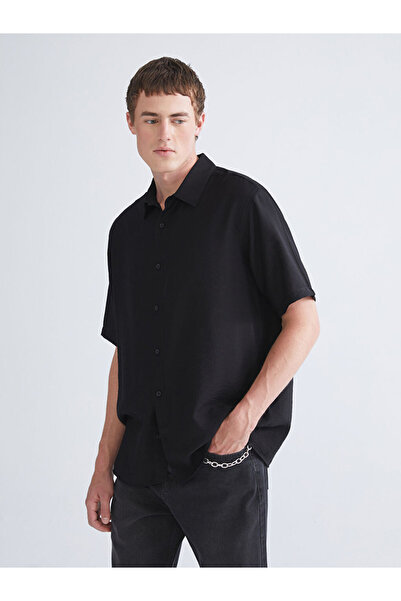 LC Waikiki Regular Fit Short Sleeve Viscose Men's Shirt