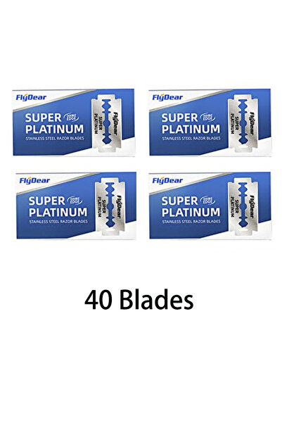 Choice5 40 blades Stainless steel double-sided shaver, men's shaver, sharp blade replaceable, old-fashioned