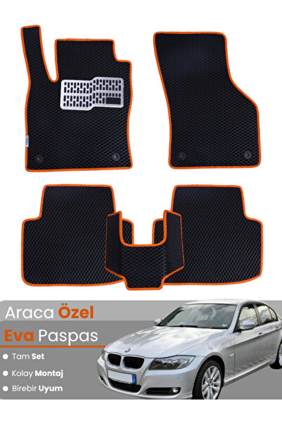 stiloto مجموعة كاملة من دواسات EVA متوافقة مع سيارة BMW الفئة الثالثة E90 سيد...