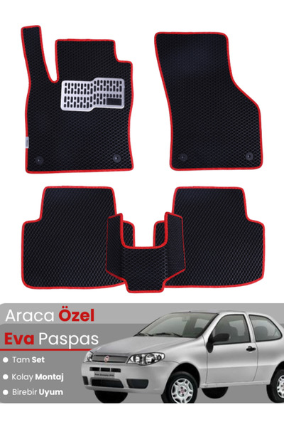 Genel Markalar FİAT LİNEA (2007-2018) Uyumlu EVA Paspas Tam Set–Araca Özel,Su...