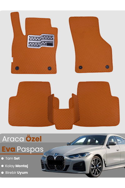 stiloto مجموعة كاملة من حصائر EVA متوافقة مع سيارة BMW الفئة الرابعة G26 جران...