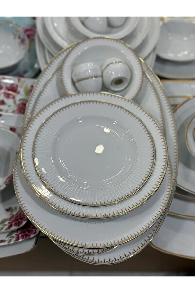 hediye ESTERHOMEDECOR 6 Kişilik 24 parça porselen yemek takımı