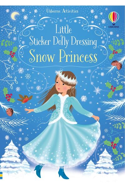 Usborne Publishing Stickere autocolante - Little Sticker Dolly Dressing Princess of Snow, Usborne