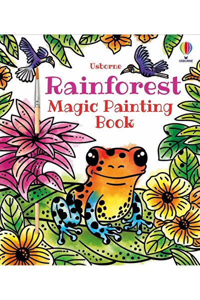 Usborne Publishing Carte pictura cu apa - Rainforest Magic Painting Book, Usb...