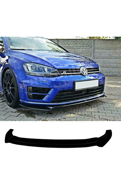 AkmTuning Vw Golf 7 R Tampon Ön Lip Parlak Siyah Plastik Ön Ek Karlık 2012 20...