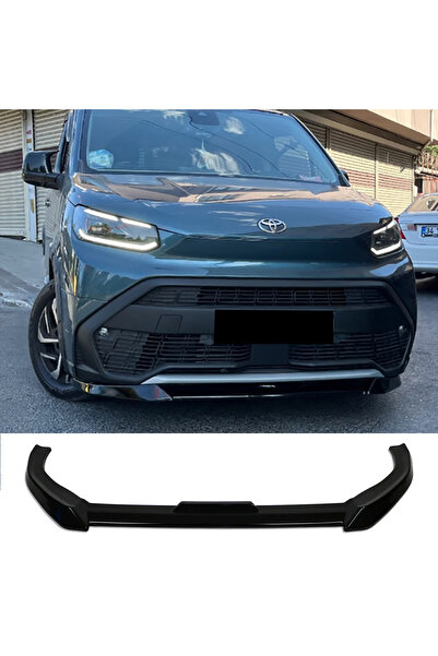 AkmTuning Toyota Proace City Ön Lip Parlak Siyah Plastik Ön Ek Karlık 2019-2024
