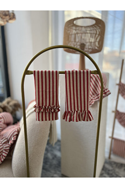 KaiAtelier 2 bucăți Lovely Line cârpă de spălat din in cu volane