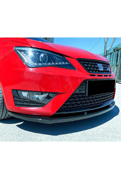 AkmTuning Seat İbiza Mk4 Cupra Ön Lip Parlak Siyah Plastik Ön Ek Karlık 2008-2017 ABS