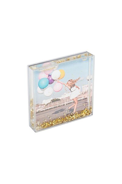 CrisPrint Rama foto cu sclipici auriu