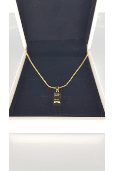 SONES قلادة من الفولاذ المينيماليستي بوزن 1 جرام