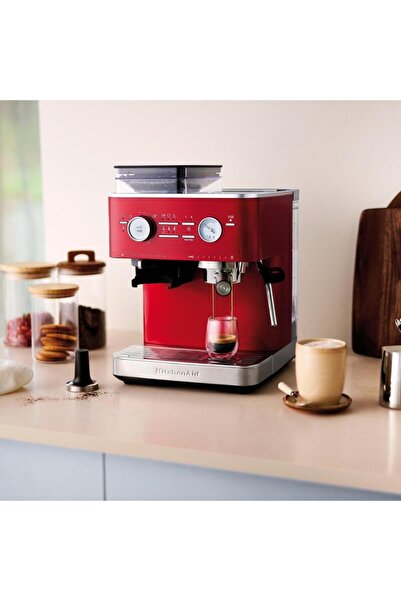 Kitchenaid Yarı Otomatik Öğütücülü Espresso Makinesi - 5KES6551 Candy Apple