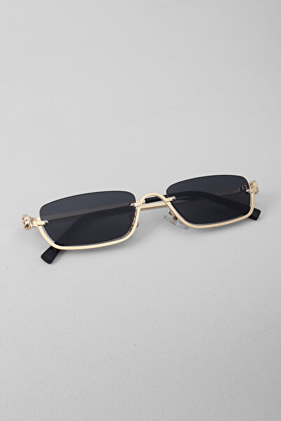 Kapin Talya Çerçevesiz Vintage Tasarım Kadın Güneş Gözlüğü - Siyah Cam