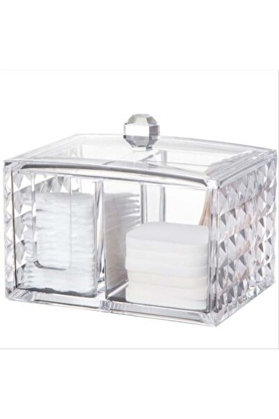 GOTA Cotton Storage Box with Lid - Acrylic Organizer