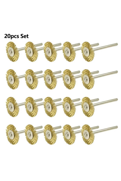 Choice3 مجموعة فرش تلميع سلكية من النحاس الأصفر CMCP، 20 قطعة، 10/20 قطعة، 22...