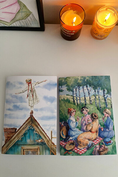 İnci Rüyası Hediyelik Anne with an E Designed 4-Ring Binder Notebook - Unlined, A5, Notepad, Notebook, 30 Pages