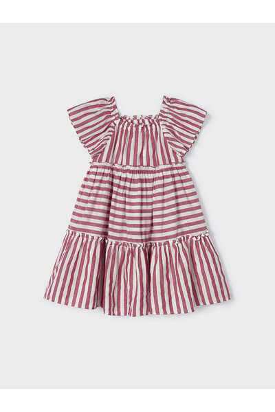 MAYORAL Φόρεμα για κορίτσια καλοκαιρινό 3928 Μπορντό