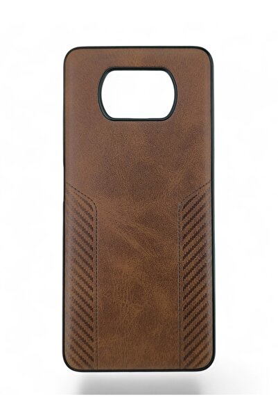 batuteknoloji Poxo X3 Kendinden Baskı Desenli Suni Deri Opal Kapak