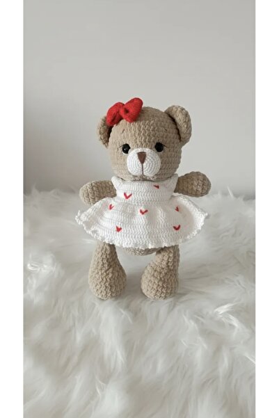 Zey's Amigurumi Amigurumi Kadife Ayıcık Uyku Arkadaşı 35 Cm