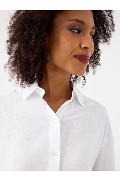 Loft Loose Long Crop Kadın Gömlek U.kol