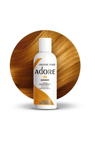Adore صبغة شعر نباتية شبه دائمة بالزنجبيل - 4 أونصة سائلة