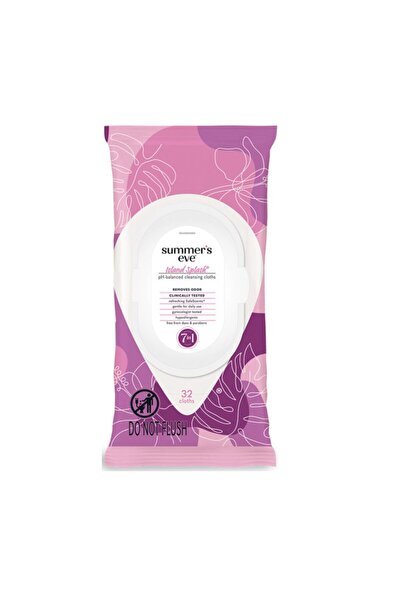 Summer's Eve مناديل تنظيف ناعمة، عبوة آيلاند سبلاش، 32 قطعة