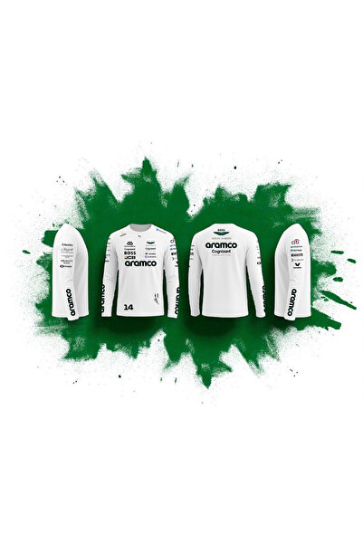 niceworkbynicehands Aston Martin F1 Sponsor Tişörtü Uzun Kol Kısa Kol | Racin...