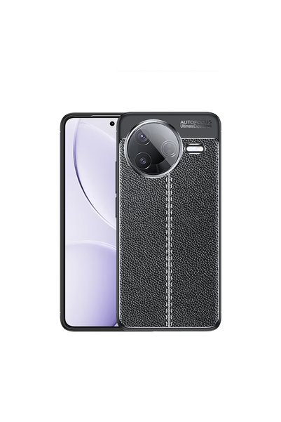 UnDePlus غطاء حماية من السيليكون بتصميم جلدي لهاتف Xiaomi Poco F7 Pro