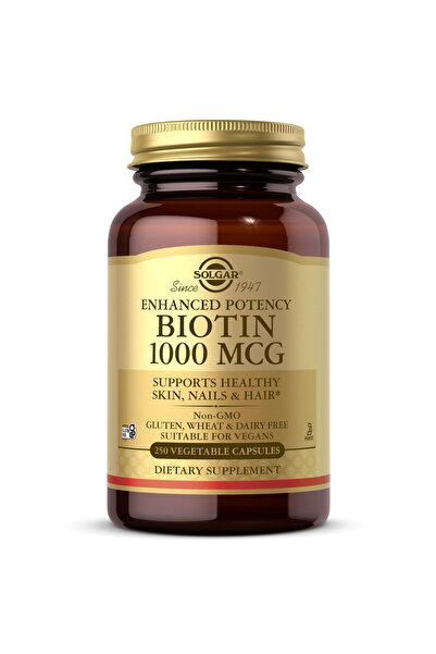 Solgar Biotin 1000 mcg, 250 Vegetable Capsules