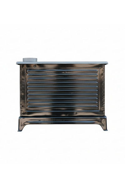 dolunay ısı cihazları Kahve Kapadokya Kuzine Soba 0.60 mm Sac İki Adet Kova ve Izgara Dolunay