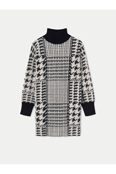 MAYORAL Πλεκτό Φόρεμα για Κορίτσια 7987 Λευκό, Μαύρο