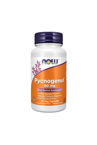 Now Foods Pycnogenol 60 mg with Acerola & Rutin, 50 Veg Capsules