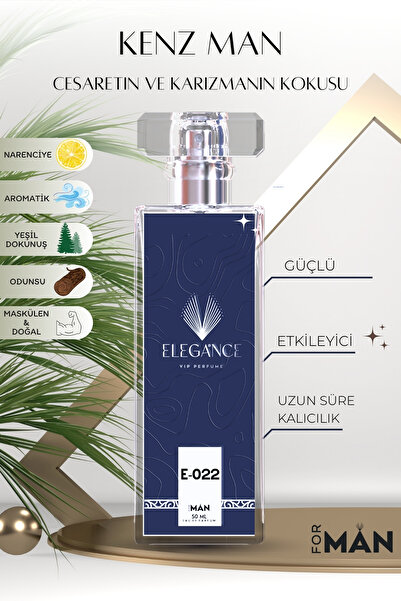 silver elegance vip perfume Kenz Edp 50 ml – Ferah ve Akvatik Erkek Parfümü (...