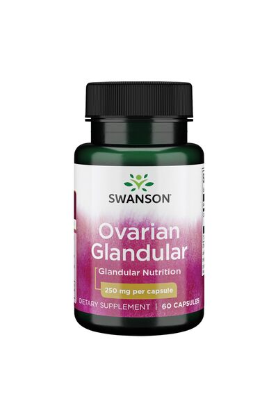 SWANSON Ovarian Glandular Supplement for Women's Health - 60 Capsules, 250mg