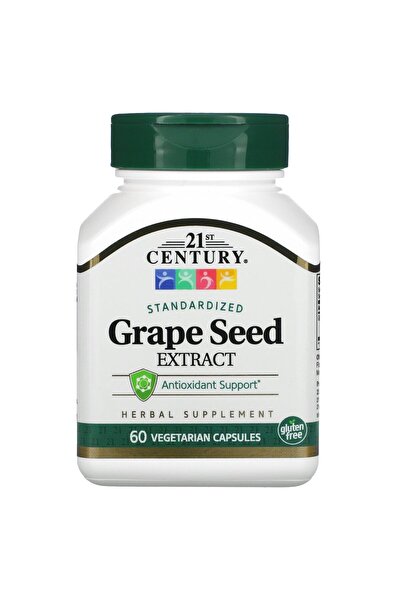 21st Century Grape Seed Extract Veg Capsules, 60 Count (21378)