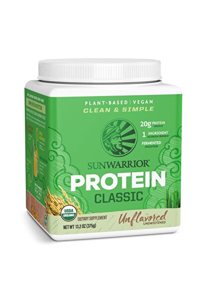 Sunwarrior مسحوق بروتين الأرز البني المنبت، نباتي، 375 جرام