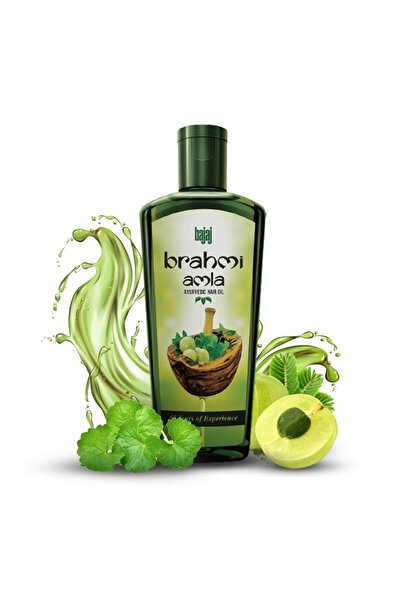 Bajaj زيت الشعر براهمي أملا (مُعزز بالبراهمي الأيورفيدي) 400 مل