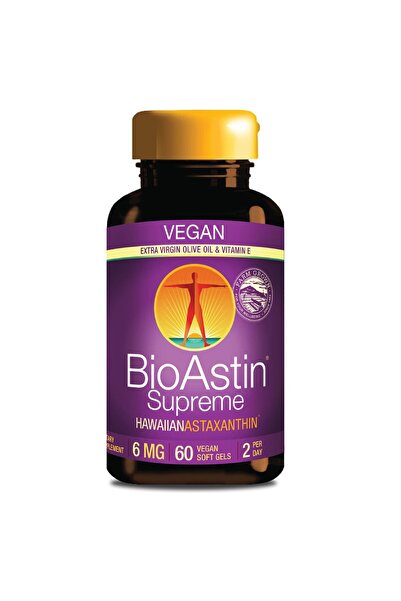 Nutrex هاواي بيوأستين سوبريم أستازانتين - 6 ملغ، 60 كبسولة هلامية لدعم مضادات...