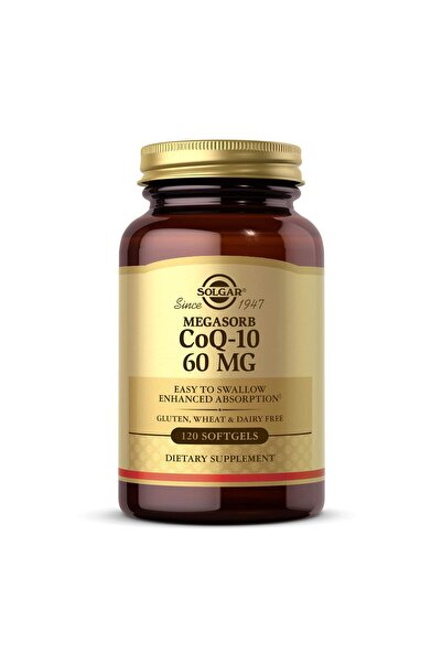 Solgar ميجاسورب CoQ-10 60 ملغ، 120 كبسولة هلامية - يدعم صحة القلب والدماغ
