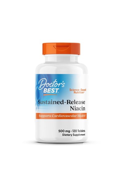 Doctor's Best Doctors Best Sustained-Release Niacin with niaXtend, Supports H...