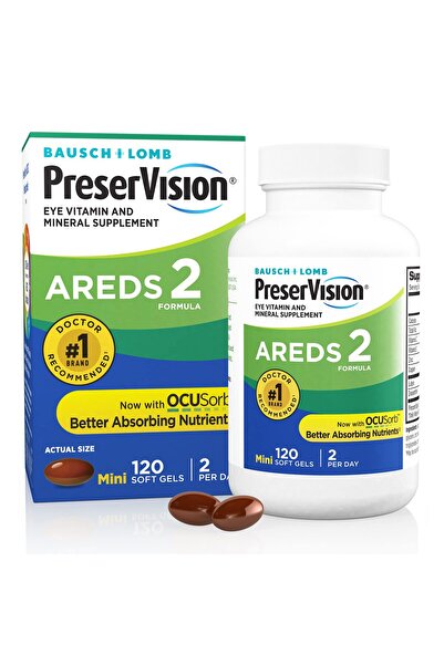 Preservision AREDS 2 Eye Vitamins with Lutein, Zeaxanthin, Vitamin C & E | 120 Softgels