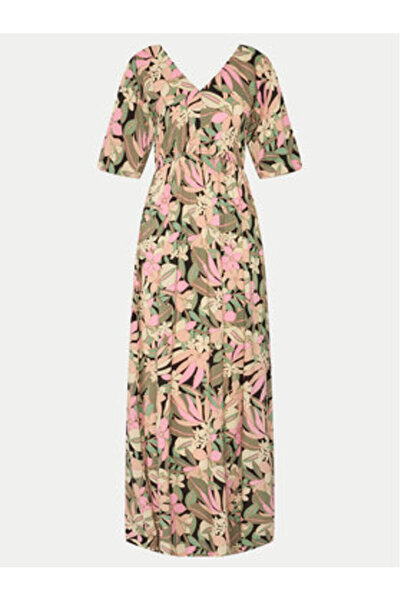 Roxy Γυναικείο Φόρεμα Καλοκαιριού ERJWD03789 Πολύχρωμο